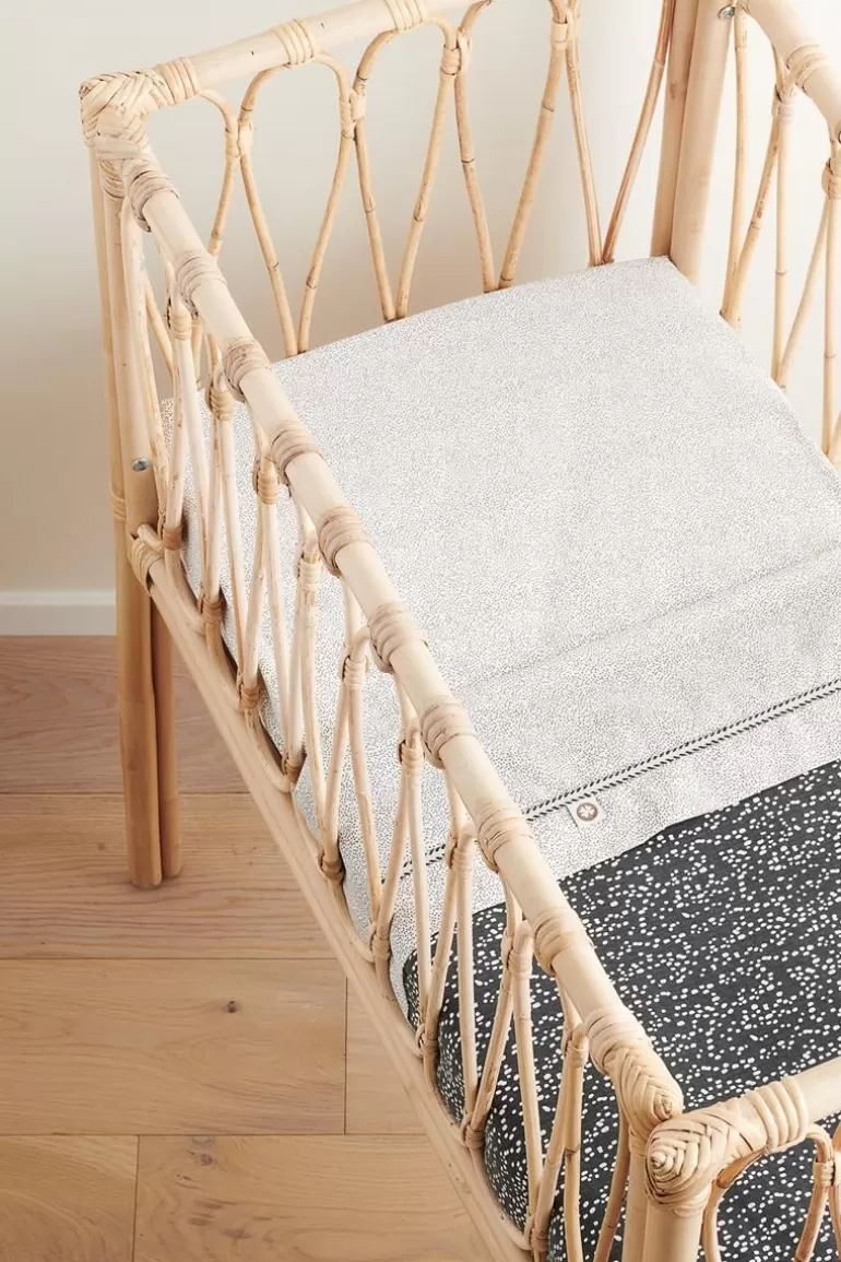 Cheap Noppies Drap De Berceau Teddy Fancy Dot Crib Blanket - Forged Iron