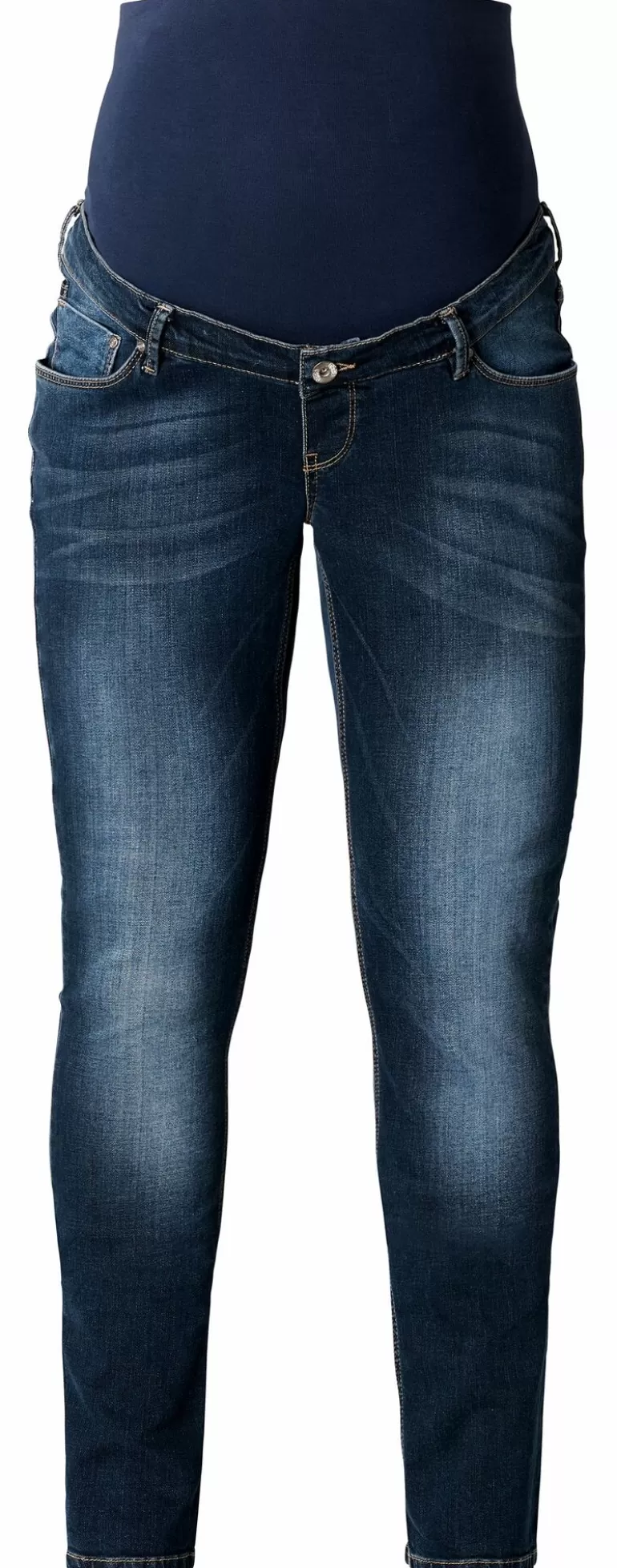 Shop Noppies Jean Droit Mena Plus Size - Dark Stone Wash