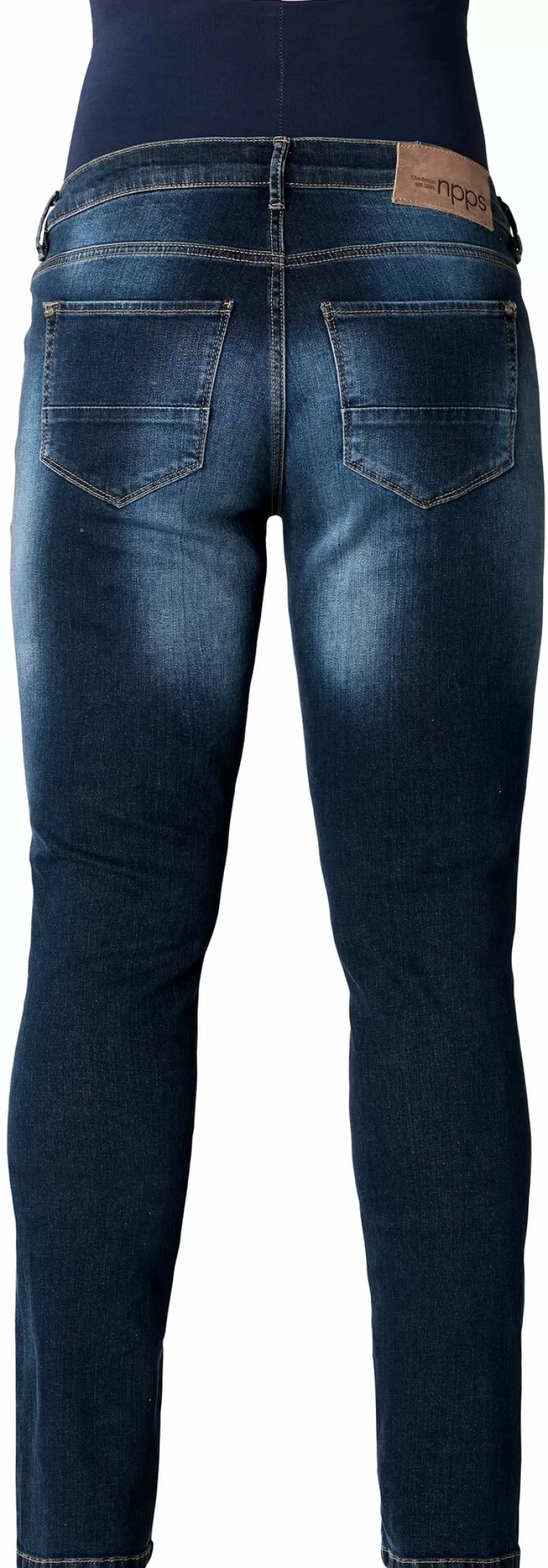 Shop Noppies Jean Droit Mena Plus Size - Dark Stone Wash
